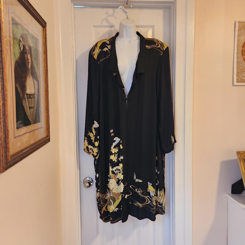 Citron Santa Monica Silk Kimono Duster